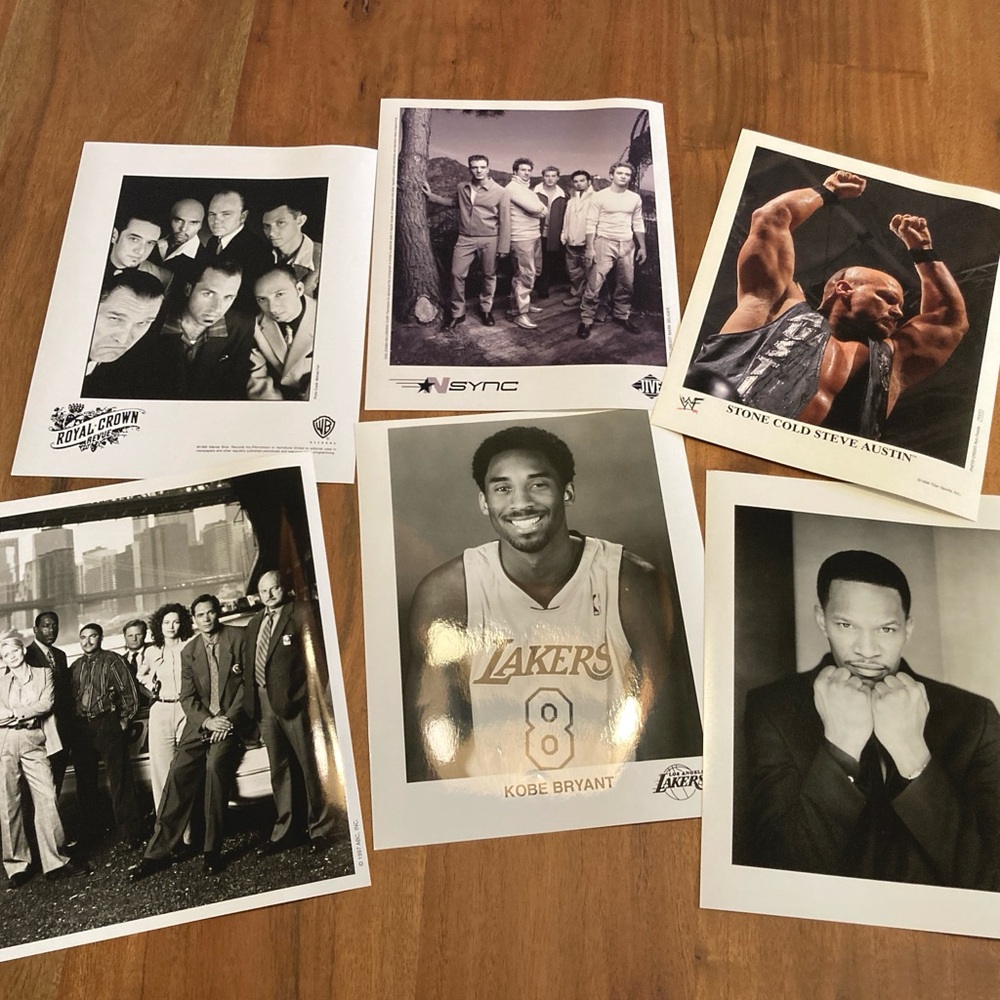 Publicity talent 8x10 headshots-Kobe Bryant, NSYNC and more!